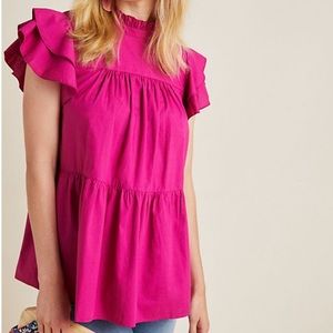 BNWT Anthropologie Maeve Ophelia Babydoll Blouse